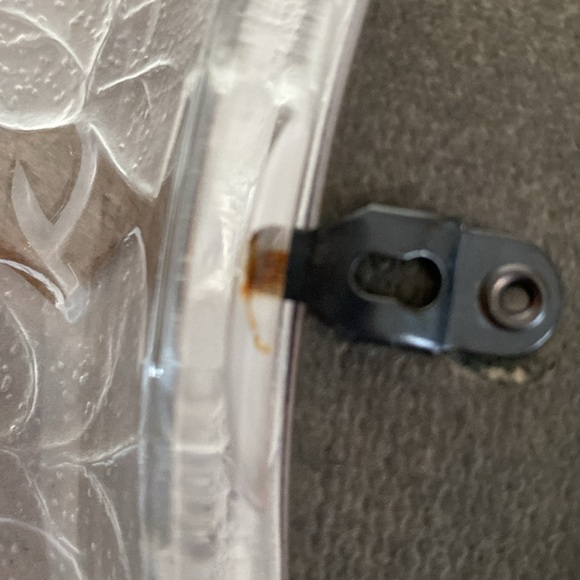 VTG OVAL CLEAR CRYSTAL 5x7 PHOTO FRAME WITH EMBOSSED FROSTED LEAVES - Picture 7 of 7